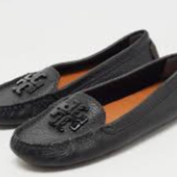 Tory Burch Shoes - Tory Burch Black Leather Lowell Slip On driving shoes Loafers, size 7